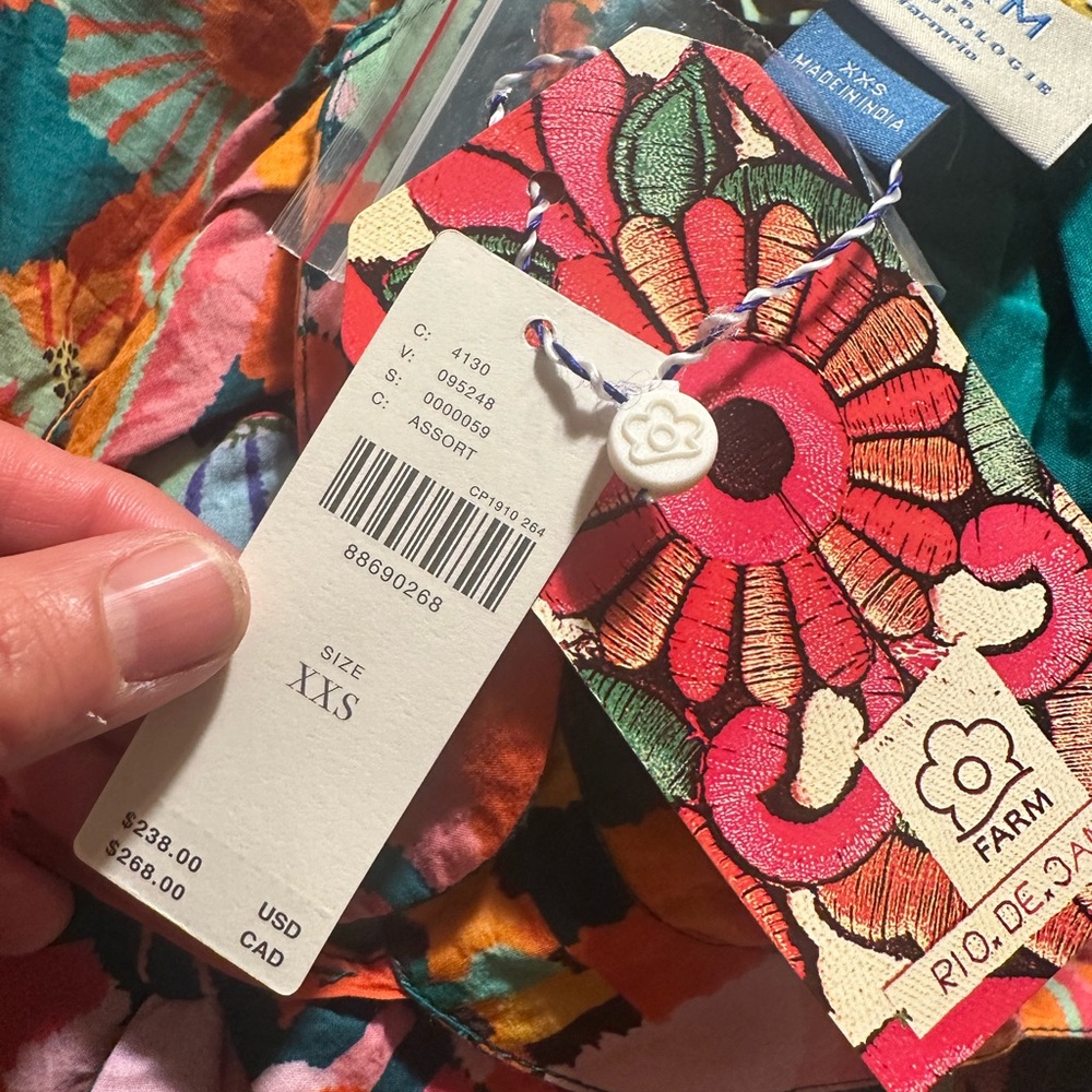 Farm Rio x Anthropologie Tropical Pleated Midi Dress - Picture 11 of 15